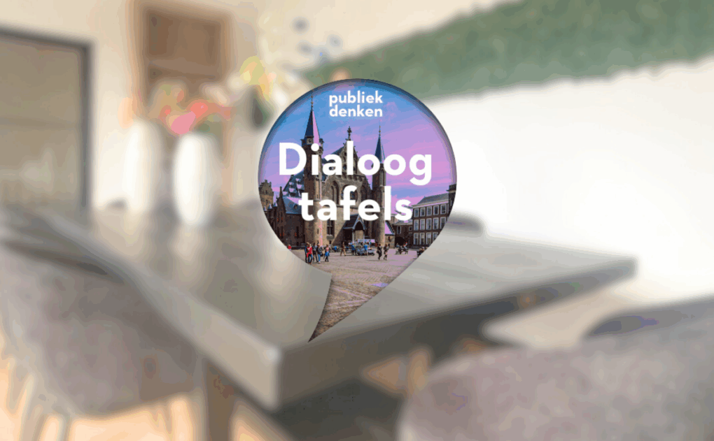 Publiek Denken Dialoog Tafel event banner
